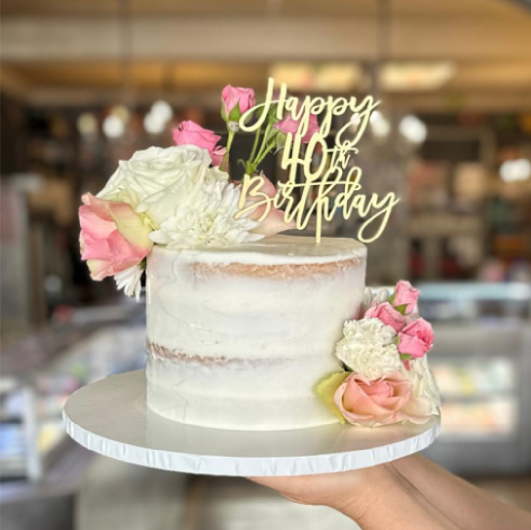 White Grace Bloom Cake