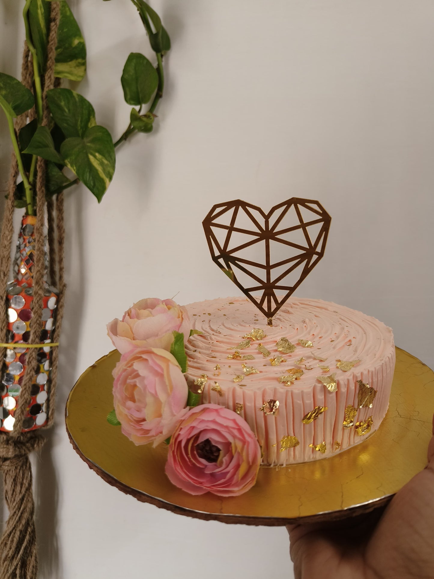 Blush Rose Vanilla Cake