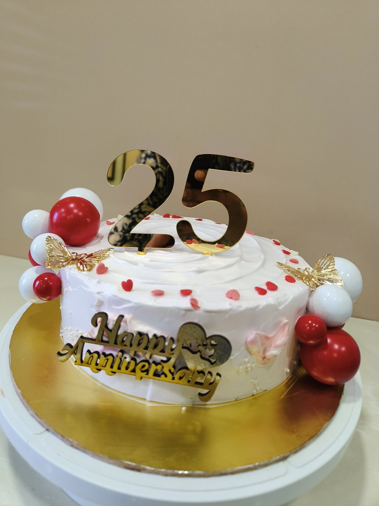 25th Anniversary celebration cake