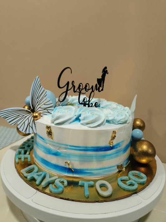Groom To Be Countdown Cake