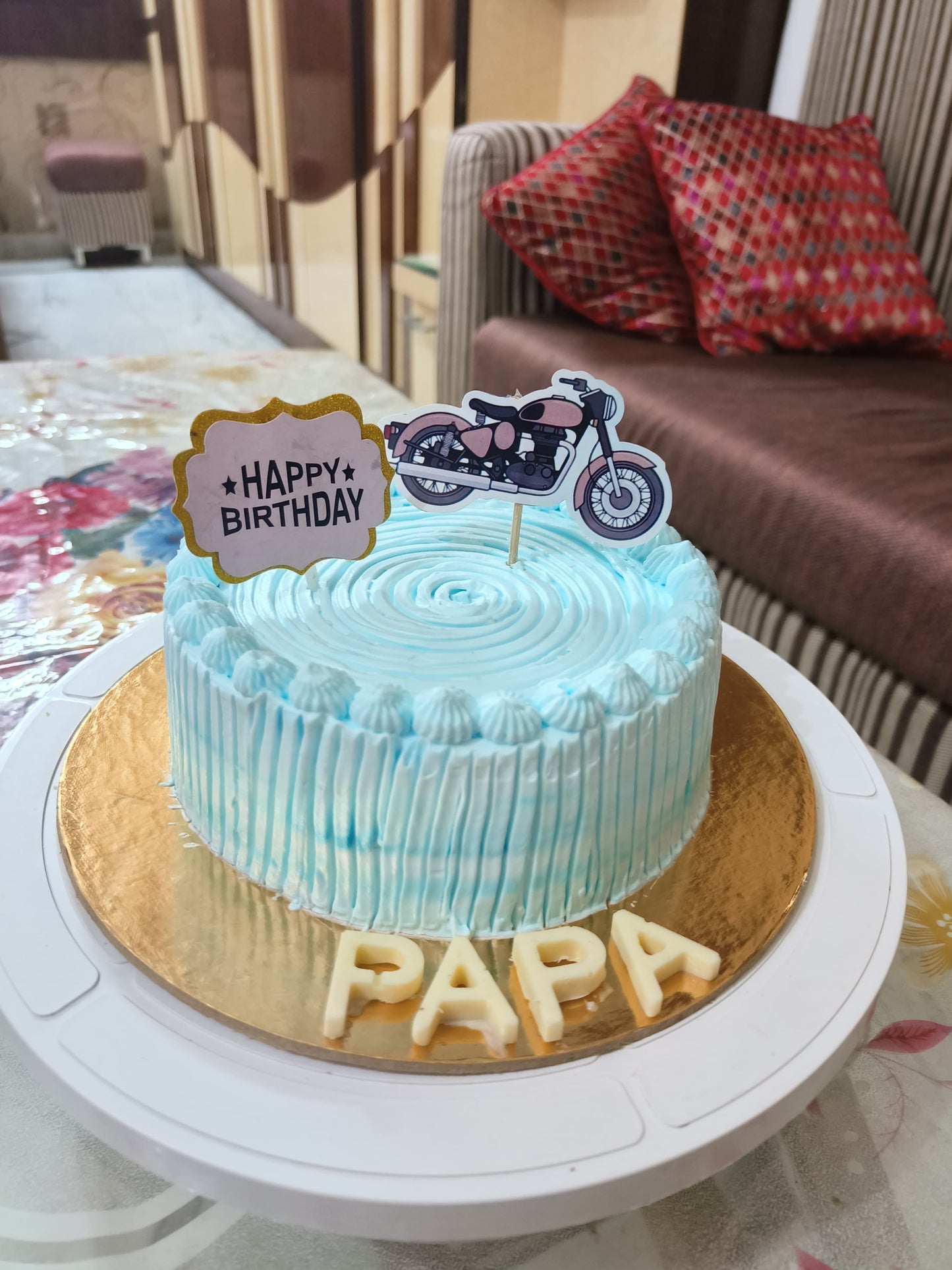 Birthday Cake with a Biker Twist