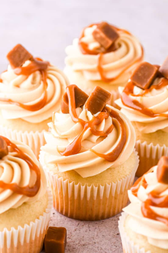 Caramel Delight Cupcake ( Pack of six)