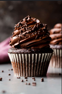 Dark Chocolate Obsession Cupcake ( Pack of six)