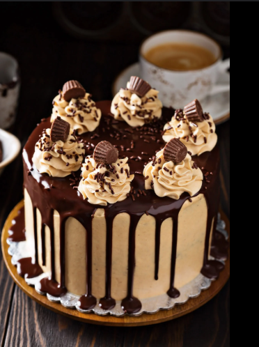 Royal Black Forest Drip Cake